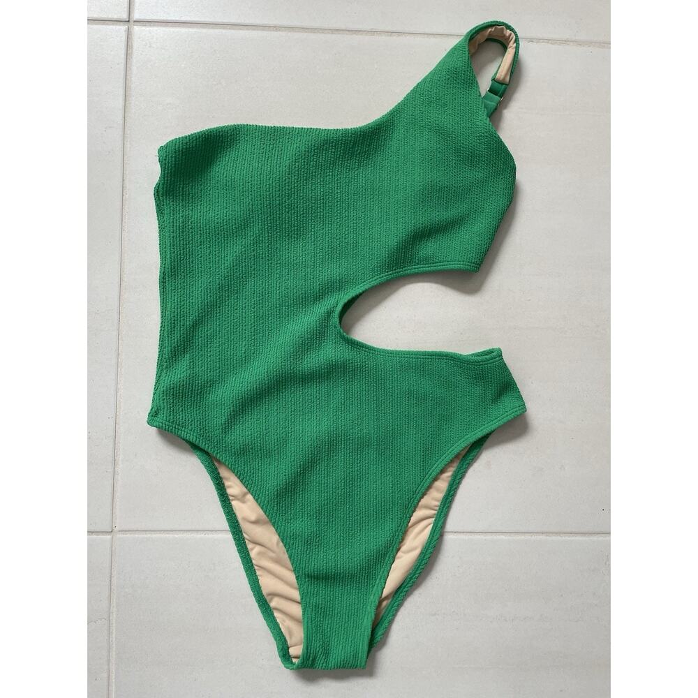 Cotton On Body Swim One Piece Cut Out Swimsuit Textured Swimwear
